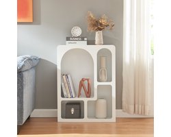 Boekenkast Vågå opbergkast 80x60x24 cm wit [en.casa]