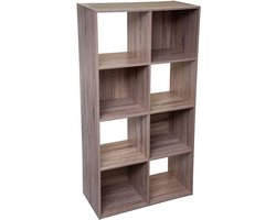Boekenkast Vakkenkast 8 Vakken Clemence Hout