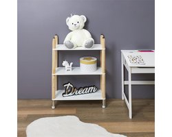 Boekenkast voor kinderen - Speelgoedkast - Opbergkast - Kinderkamer - Kinderkamerkast - Schappenkast - Potloden
