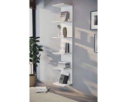 Boekenkast - Wandplank - Wandmontage - Wit - 180 x 35 x 32 cm