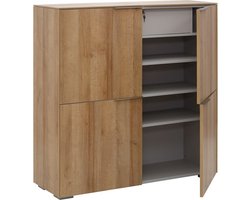 Boekenkast Yolo Medium - Riviera eiken