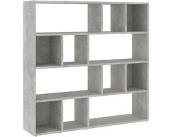 Boekenkast/Kamerscherm | Roomdivider | Privacy Scherm 105x24x102 cm betongrijs