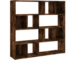 Boekenkast/Kamerscherm | Roomdivider | Privacy Scherm 105x24x102 cm gerookt eikenkleurig