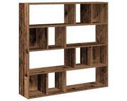 Boekenkast/Kamerscherm | Roomdivider | Privacy Scherm 105x24x102 cm oud houtkleurig