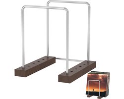 Boekenplank - Opbergrek - Vinyl Houder - Tijdschriftenrek - Krantenrek - Platenrek – Platenhouder - Vinyl Rek - Voor Boeken - Tijdschriften - 19x16.7x19.8cm - Houttint