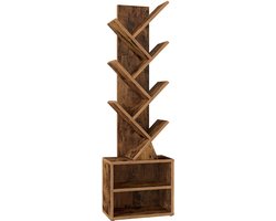 Boekenrek in Boomvorm - Praktisch en Ruimtebesparend - 20,3 x 38 x 123,2 cm