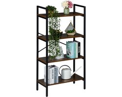 Boekenrek industrieel - 122 x 60 x 32 cm