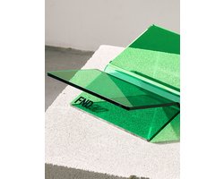 Boekenstandaard -Boekhouder - Boeksteun - Leesstandaard - Boekenhouder standaard - Book holder - Found Atelier - Groen - Plexigas