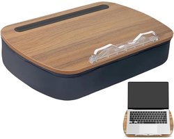 Boekenstandaard - Leeshouder - Comfortabel Lezen - Stoffen Houten Mix - 14 x 28.5 cm - Enkele Attribuut