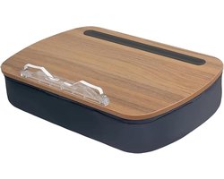 Boekenstandaard Lezen - Leeshouder Tablet - Comfortabel Lezen - Stof Hout Materiaal - 14 x 28.5 cm - Enkel Attribuut