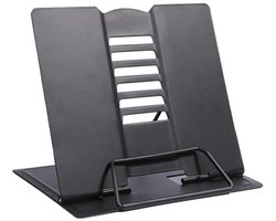 Boekenstandaard voor comfortabel lezen in bed, verstelbaar metalen leesrek, verminderen vermoeidheid, perfect voor kantoor en thuis
