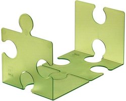 Boekensteun HAN Puzzle - transl.groen set a 2st.