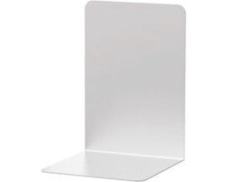 Boekensteun maul 12x12x17.5cm aluminium zilver | 12 stuks