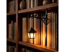 Boekensteun met Lamp-Boekenkast leeslampjes - Decoratieve boekenplankverlichting - Boekenstandaard - Led-Nachtlampje met Warme Tint - boeken steunen - boekensteunen metaal