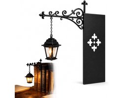 Boekensteun metaal - Bibliotheeklantaarn - Boekenstandaard - Decoratieve Boekenplankverlichting - Boekenkast leeslampjes - Boekenlegger - Antieke LED boekenhoeklamp - Uniek cadeau voor boekenliefhebbers - Voor leeshoek, thuisbibliotheek - Zwart
