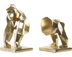 Boekensteun Origami Gorilla – Goud