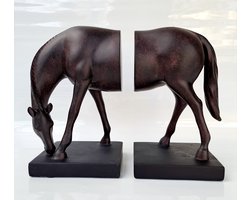 Boekensteun paard hoogte 21 cm CT1873850 zwaar en hoog model - Decoratie - polyresin -polystone - horse - paarden steun
