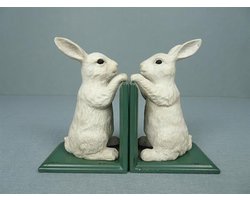 Boekensteun Set Konijn – 21×8×15 cm – Decoratief & Functioneel