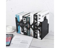 Boekensteun van metaal verstelbaar en uittrekbaar - Boekenstandaard verstelbaar voor kinderen - Studenten kantoor - Zwart groot boeksteun