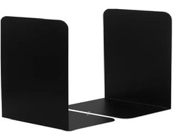 Boekensteun zwart set van 2 stuks