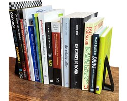 Boekensteunen - Zwart - 6 Stuks - Boekensteun - Boeksteun - Boekenhouder - Boekstandaard