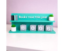 Boekenteller “Books Read This Year” – Boeken tracker – Aantal gelezen boeken teller – BookTok must-have – Cadeau voor boekenliefhebbers