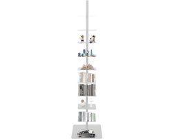 Boekentoren - Wit - Boekenrek voor thuis, kantoor of woonkamer - 9 lagen - 170cm
