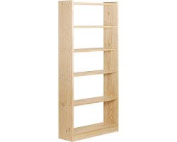 Boekenwinkel Astigarraga Gala 6 Planken Pijnboom (184 x 80 x 25 cm)