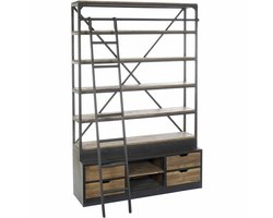 Boekenwinkel DKD Home Decor Metaal Aluminium Pijnboom (160 x 45 x 243 cm)