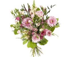 Boeket Gemengde roze bloemen