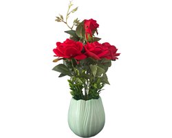 Boeketrozen - Inclusief gratis vaas - Beste valentijnscadeau!