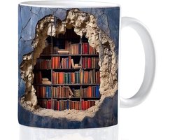 Boekmok - Boek Mok - Koffiemok - Koffie Mok - Mok - Theemok - Thee Mok