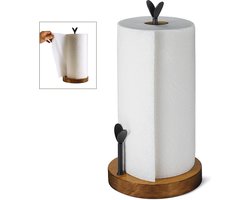 Boerderij Papieren Handdoekhouder - Gemakkelijk Tear - Houten Papieren Handdoekstandaard - Keuken - Eettafel