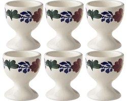 Boerenbont Eierdop - Aardewerk - 6 stuk