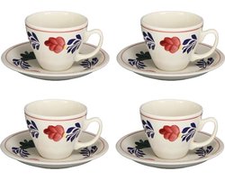 Boerenbont Kop en Schotel - Audrey - set van 4 stuks
