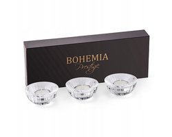 Bohemia Prestige Kristallen Theelichthouders Set van 3
