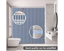 Bohemian Douchegordijn Set – Badkamerdecoratie met Magnetische Sluiting – Opvouwbaar & Privacyverhogend voor Toilet en Douche