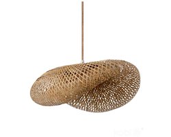 BOHO hanglamp Brugia L Ø60cm Licht Bamboe - fitting - Kobi Design | E27 | Max 1X60W exclusief