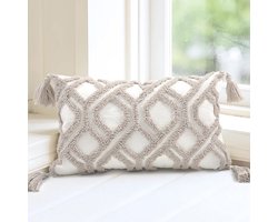 Boho Kussenhoezen 30x50cm Tufted Decoratieve Tassels Voor Bank Bed