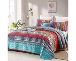 Boho Quilt Set - 3 Stuks - Full Size - Microvezel