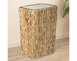 Boho Rotan Prullenbak met Deksel voor Badkamer en Keuken