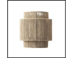 Boho Rotan Wandlamp – Handgeweven Henneptouw – Retro Wandkandelaars – Warme Sfeerverlichting – Uniek Vakmanschap