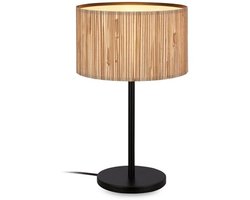 Boho Tafellamp met Zeewier Lampscherm - E27 Max 10W - Decoratieve Advieslamp voor Slaapkamer, Woonkamer en Bureau
