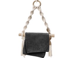 Boho Toilet Roll Holder - Stijlvol papieren handdoekrek met rustieke decor | Veelzijdige hangende papierrol houder rek | Toiletpapierhouder Ideaal voor badkamer-, keuken- of campergebruik