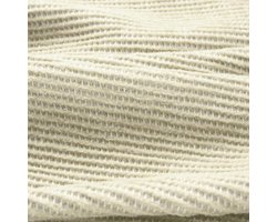 Boho Wafel Plaid - Zachte Katoenmix - 200x220cm - Crème