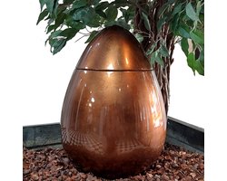 Bokaal Bronze, vaas met deksel, uniek- bokaal- vaas-object-pot met deksel-urn