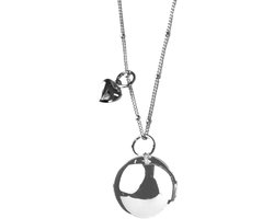 Bola Zwangerschapshanger Incl. Ketting - Heartbeat - Zilver