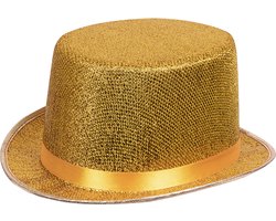 Boland - Hoed Glitz goud Goud - 59 - Volwassenen - Unisex - Glitter and Glamour