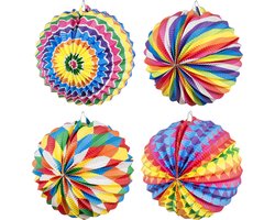 Boland - Papieren ballonlampion assorti Multi - Verjaardag, Kinderfeestje, Sint Maarten