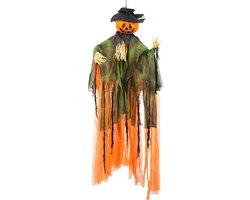 Boland pompoen pop - 100 cm - halloween - hangdecoratie - horror